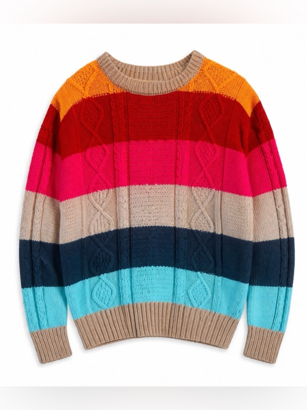 Stitches and Stripes Camden Cable Knit Sweater XXL